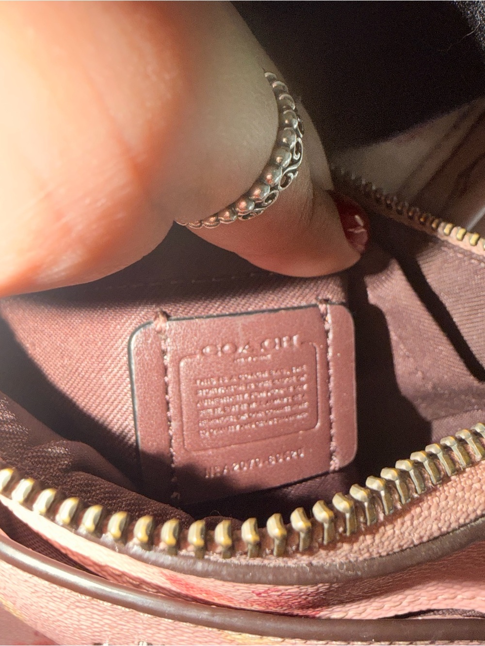 Coach Pink Floral Crossbody Bag - Picture 4 of 7